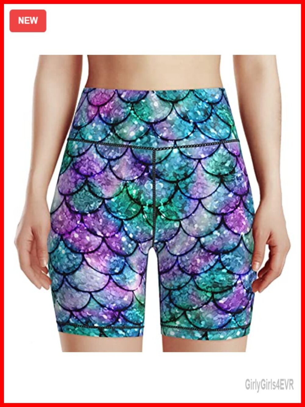 High Waist Bike Shorts Stretch Tummy Control Yoga Athletic shorts